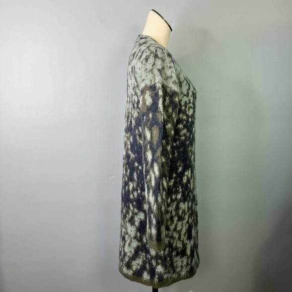 Adyson Parker Alpaca Wool Blend Abstract Open Front Cardigan Women's Size S - Picture 4 of 15